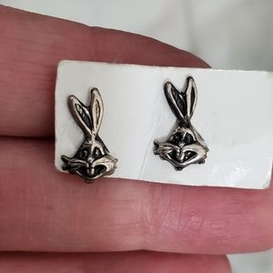 Bugs Bunny Stud Earrings 925 Sterling